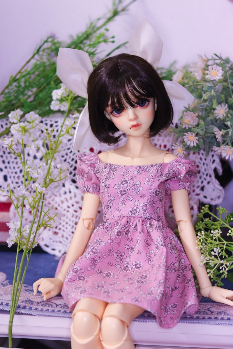 SD,DD Tori Dress (Pink) - อื่นๆ - ผ้าฝ้าย/ผ้าลินิน สึชมพู