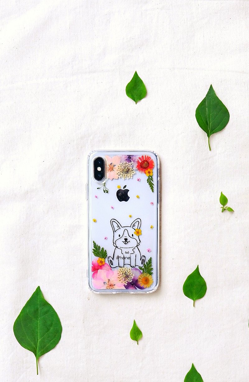 订制 动物系列 押花手机壳 Pressed Flower Phone Cover - เคส/ซองมือถือ - พืช/ดอกไม้ หลากหลายสี