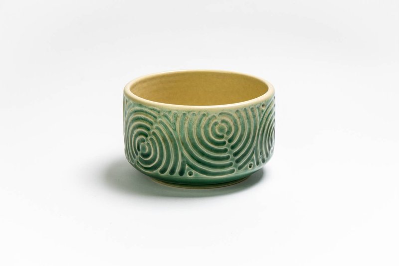 蕭克昌  波紋茶碗 - 茶壺/茶杯/茶具 - 陶 