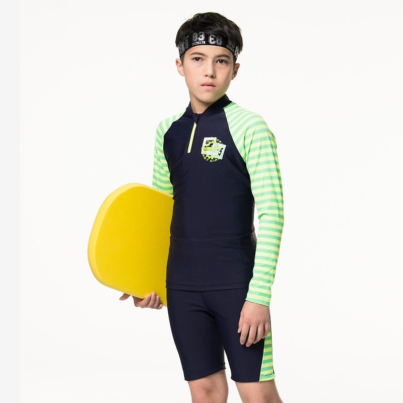 MIT Big Kids Two Piece Swimsuit for Boys and Girls - Women's Swimwear - Nylon Blue