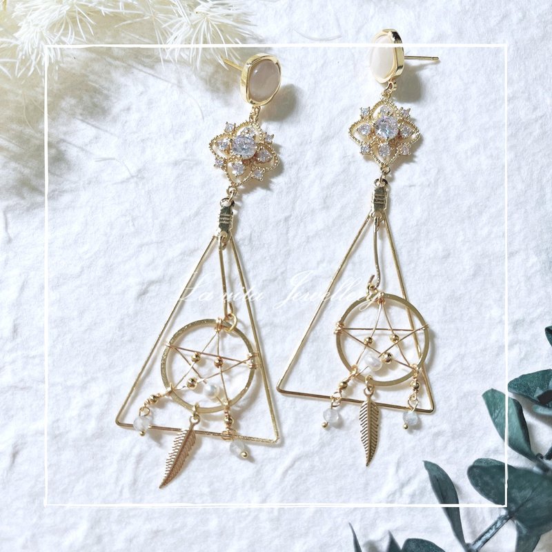 dream under the meteorite - Earrings & Clip-ons - Rose Gold 