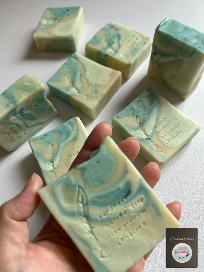 大理石紋烏龍茶香 手工皂 Rosarita house 羅莎瑞塔 - 肥皂/手工皂 - 濃縮/萃取物 多色