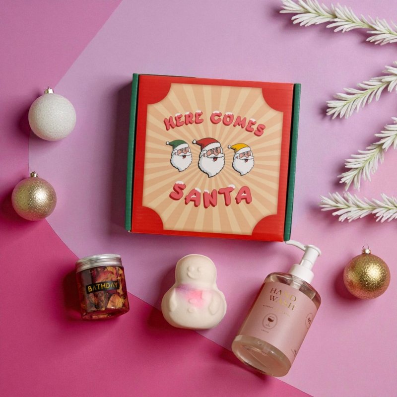 聖誕禮物首選【BATHDAY泡澡球】Your Santa聖誕禮盒 - 其他 - 其他材質 