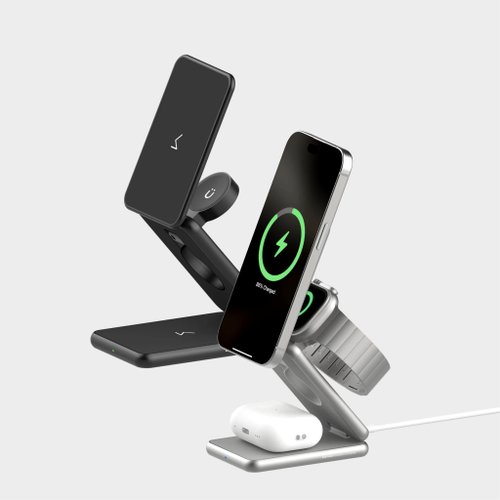 UNIU 官方旗艦館 【UNIU】Z3 三合一折疊無線充電器 (相容 MagSafe)