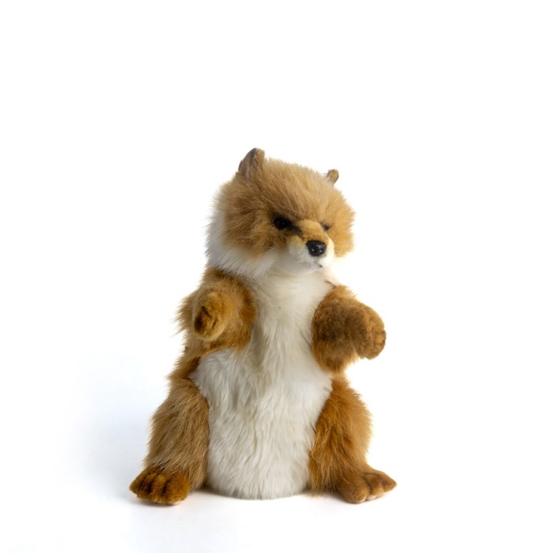 Hansa 7947-Fox Hand Puppet 30cm - ตุ๊กตา - วัสดุอีโค สีส้ม