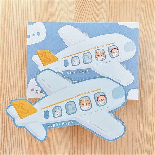 柯基犬卡卡 Corgi KaKa 柯基 / 柯基犬卡卡 / 卡卡航空明信片特別版 / 防水大貼紙
