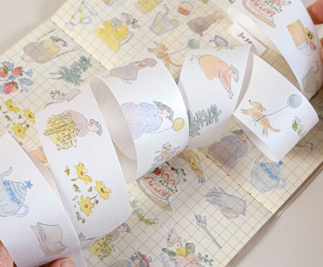 Washi Tape - Afternoon Tea, Japanese Masking Tape for bullet