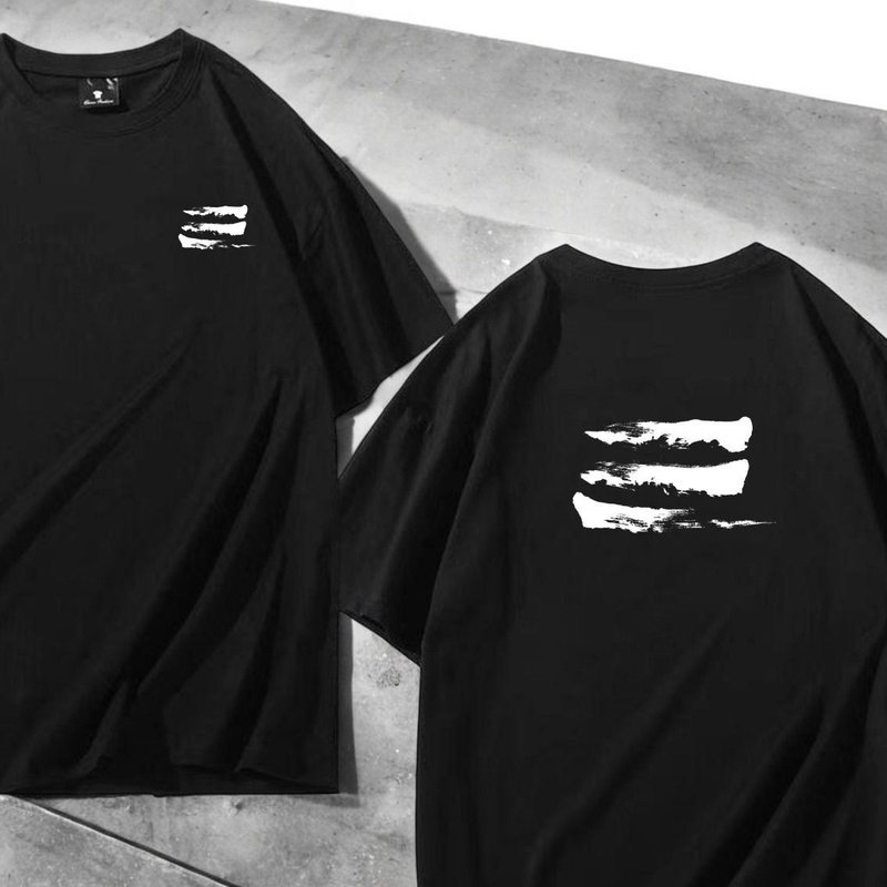 【客製化】【Tee - 題字系列】三劃 - 帽T/大學T - 棉．麻 多色