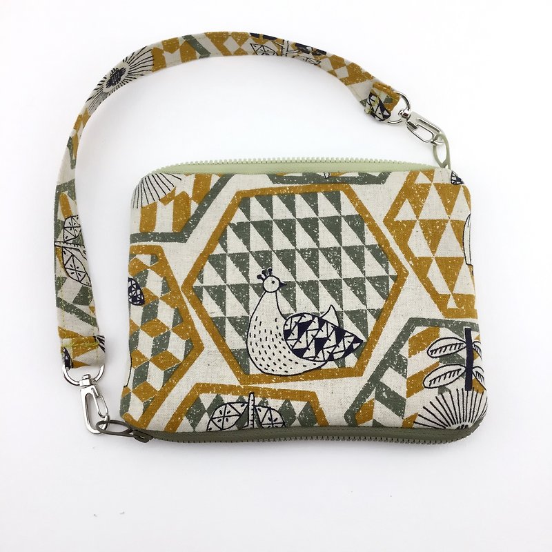 Winding flowers and birds — double-sided zipper magic bag — handbag - Handbags & Totes - Cotton & Hemp 