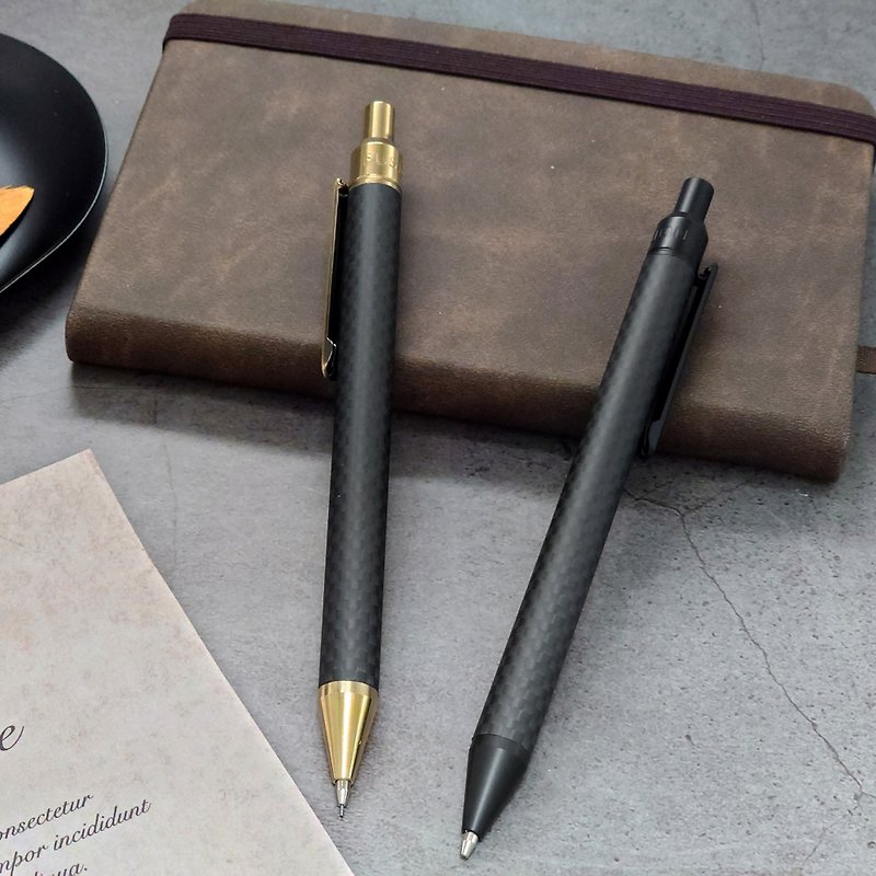【客製化禮物】IWI Fusion 融合系列中性筆-0.5mm黑 #可加購刻字 - 原子筆/中性筆 - 其他金屬 金色