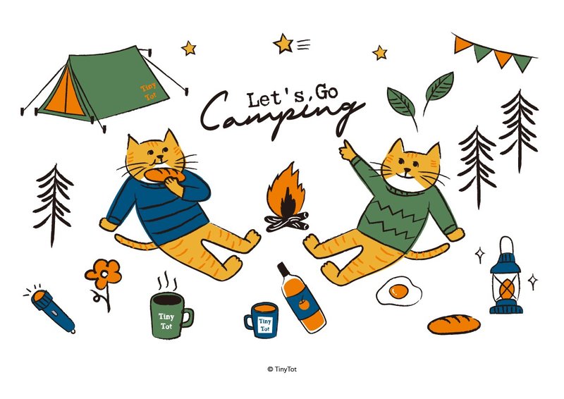 Let's go camping | A4海報 - 海報/掛畫/掛布 - 紙 