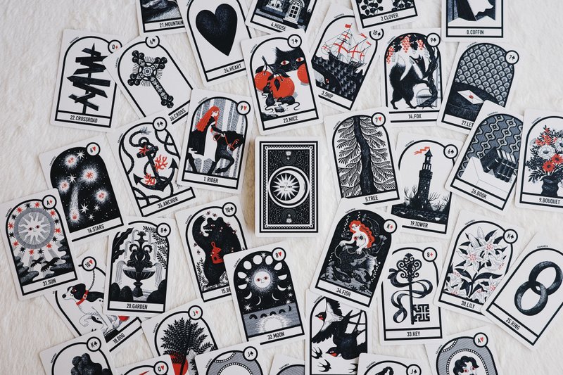 SZIAOREO Lenormand Deck - 桌遊/卡牌 - 紙 黑色