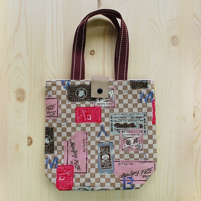 Small card collection bag / left one piece - Handbags & Totes - Cotton & Hemp Brown