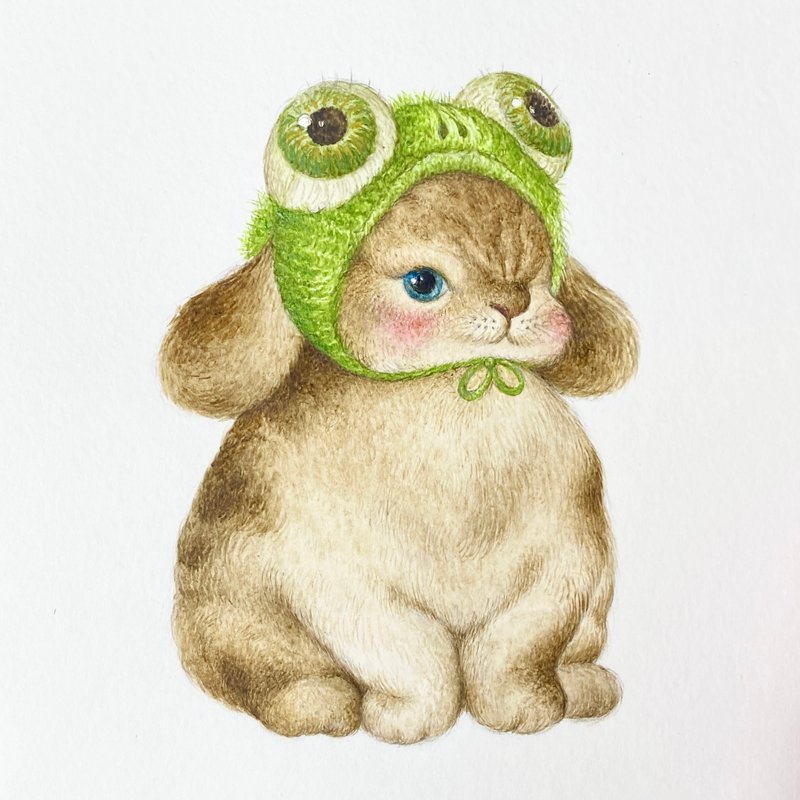 Froggy hat - Wall Décor - Paper Green