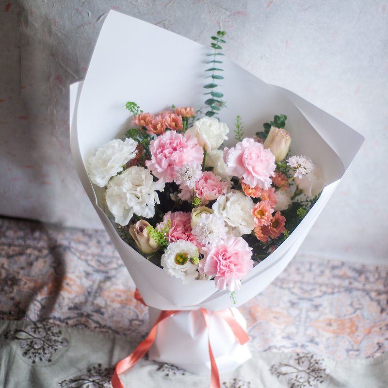 溫柔粉色系花束 | 鮮花花束 | 紀念日 | 生日 - 乾花/永生花 - 植物．花 粉紅色