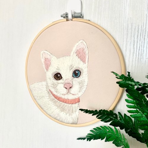 SUNOカスタマイズ×ペット手作り刺繍】犬猫の記念ギフト