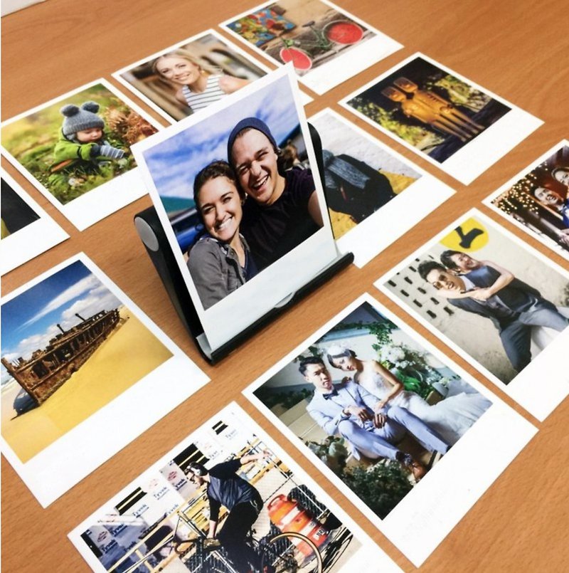 personalized gifts-12 IG Calendar Cards With Black Card Stand - Cards & Postcards - Paper Multicolor