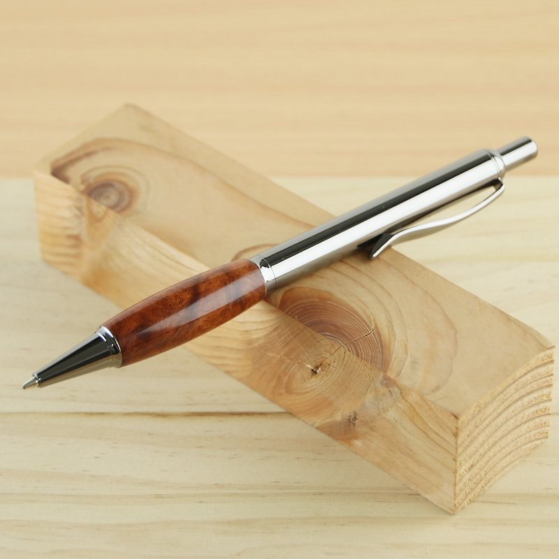 Customized-automatic pencil ball pen replacement grip pen/rosewood - ดินสอ - ไม้ สีแดง