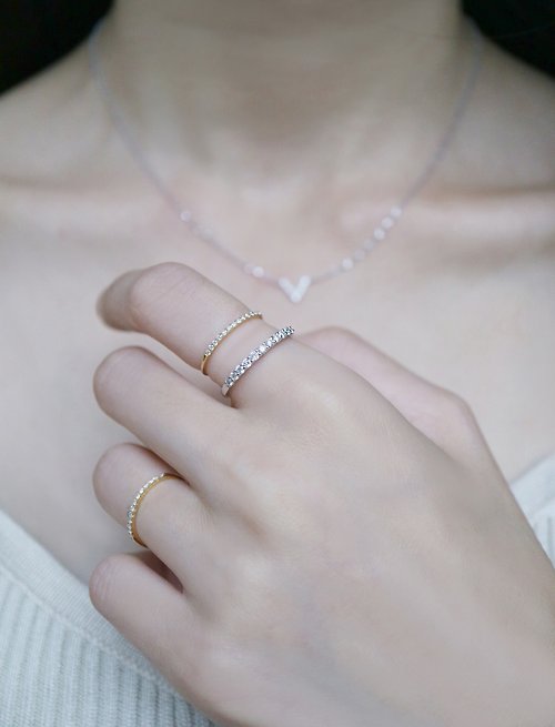 Xing Li Jewelry 幸李輕珠寶 簡約鑽石線戒