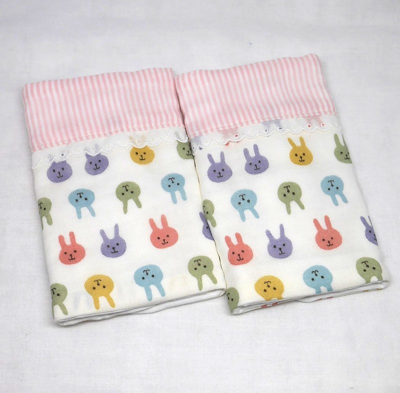 Japanese Handmade 8-layer-gauze droop sucking pads - ผ้ากันเปื้อน - กระดาษ สึชมพู
