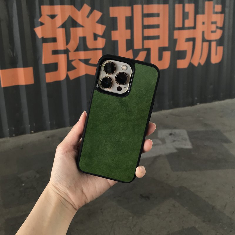 iPhone16/15/14~7電話殼 - 意大利真皮防摔手機殼 - 包刻字壓字 - 手機殼/手機套 - 真皮 黃色