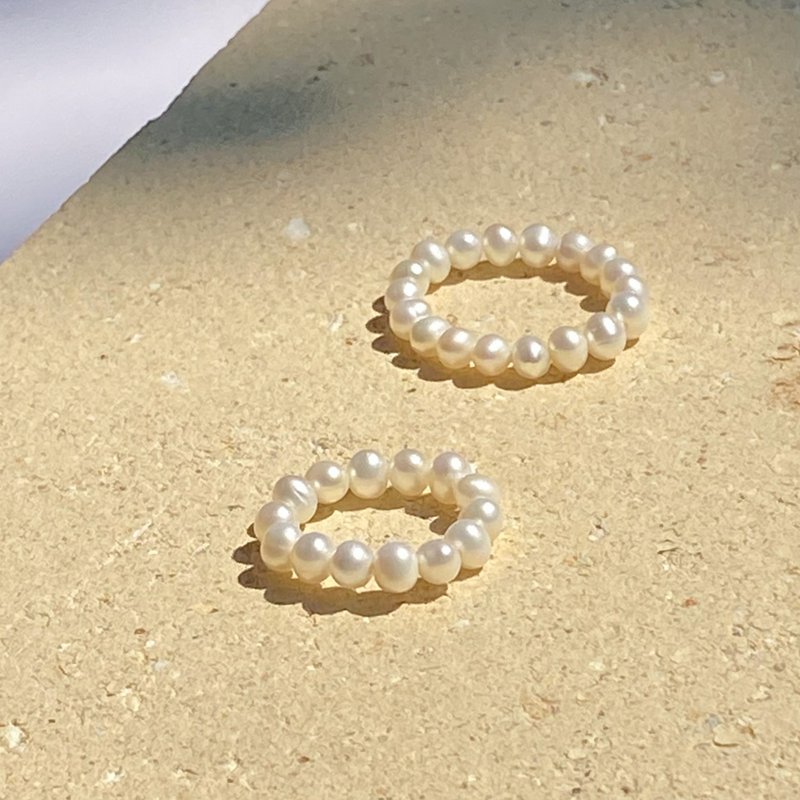 Ring Pearl - 戒指 - 珍珠 白色
