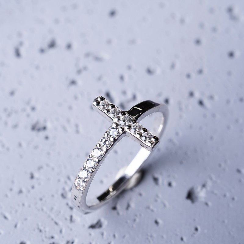 【ジルコニア】シルバー925　プレーティング可　【受注生産】S-045 - 戒指 - 其他金屬 銀色