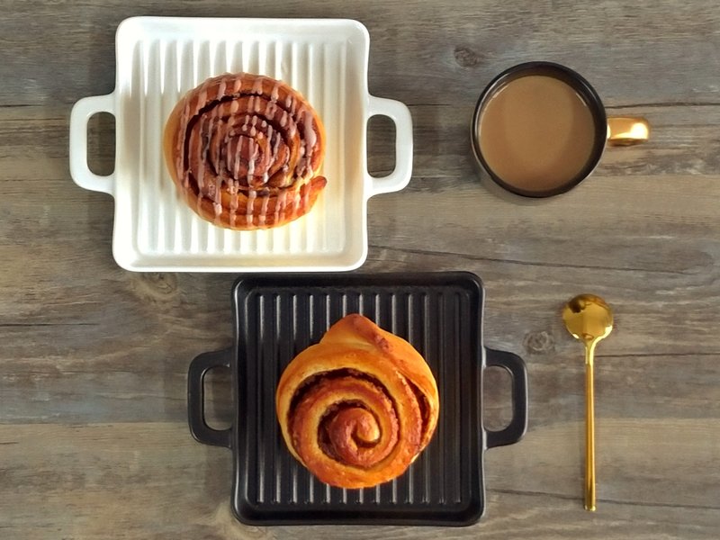 Free Shipping Promotion Plan Apple Cinnamon Roll 14pcs + Walnut Cinnamon Roll 14pcs - Bread - Fresh Ingredients Orange