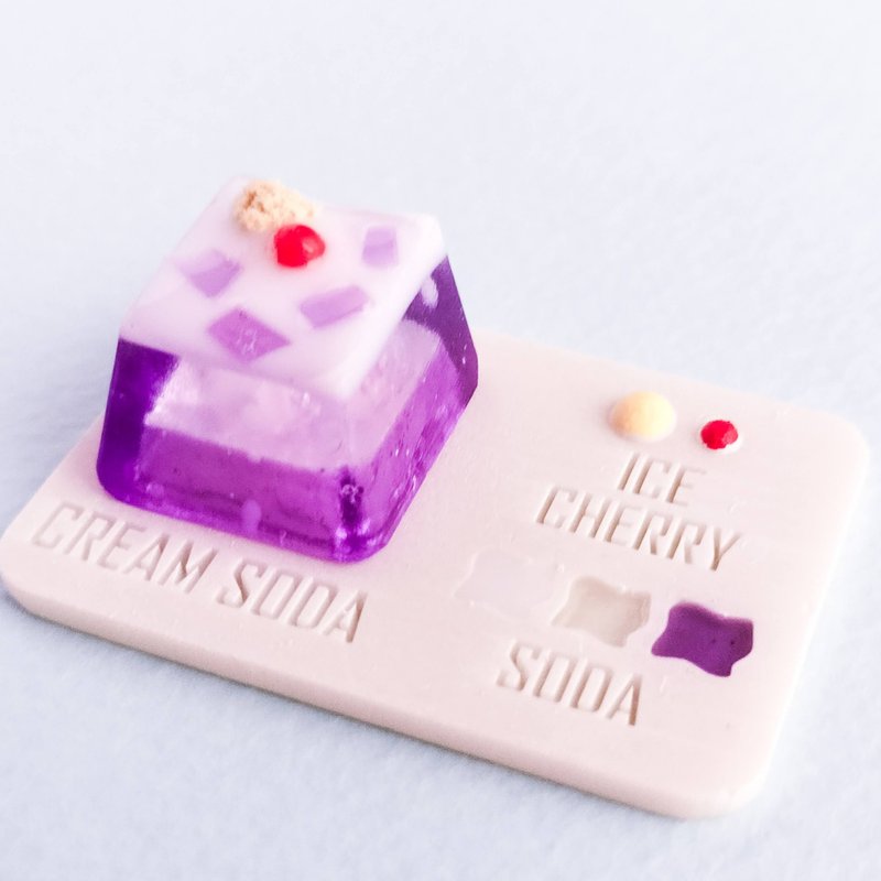 Cream Soda Keycap [Purple] - อุปกรณ์เสริมคอมพิวเตอร์ - เรซิน สีม่วง