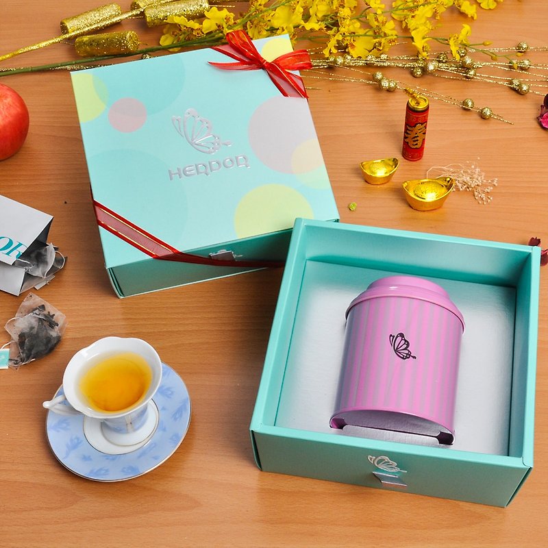 采映花語禮盒-茶包單罐入/多款花茶【HERDOR新年禮盒】 - 茶葉/茶包 - 其他材質 多色