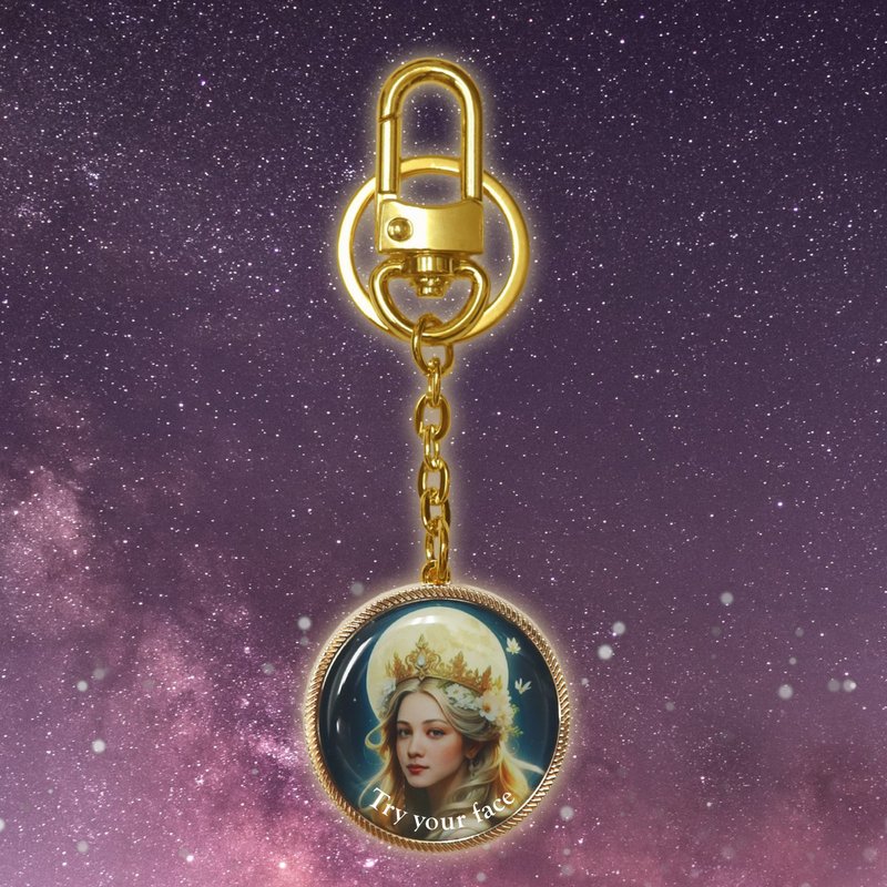 befans~Love AI-generated Caricature Metal Key Holder - ที่ห้อยกุญแจ - โลหะ 