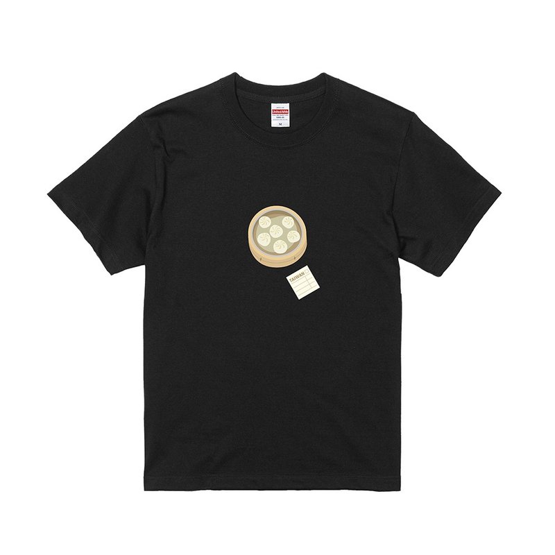 Taiwan Fun T-shirt - Xiaolongbao - Other - Cotton & Hemp Black