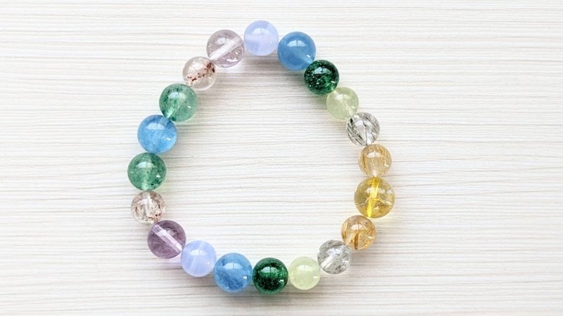 Open the Throat Chakra, Heart Chakra, Sun Chakra to Help Communication Crystal Bracelet - สร้อยข้อมือ - คริสตัล 