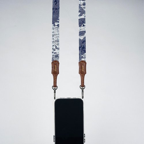 Jouer，最好的旅伴 雙扣手機背帶-涼感舒適1.8cm-星軌丹寧-個型有型-長度可調