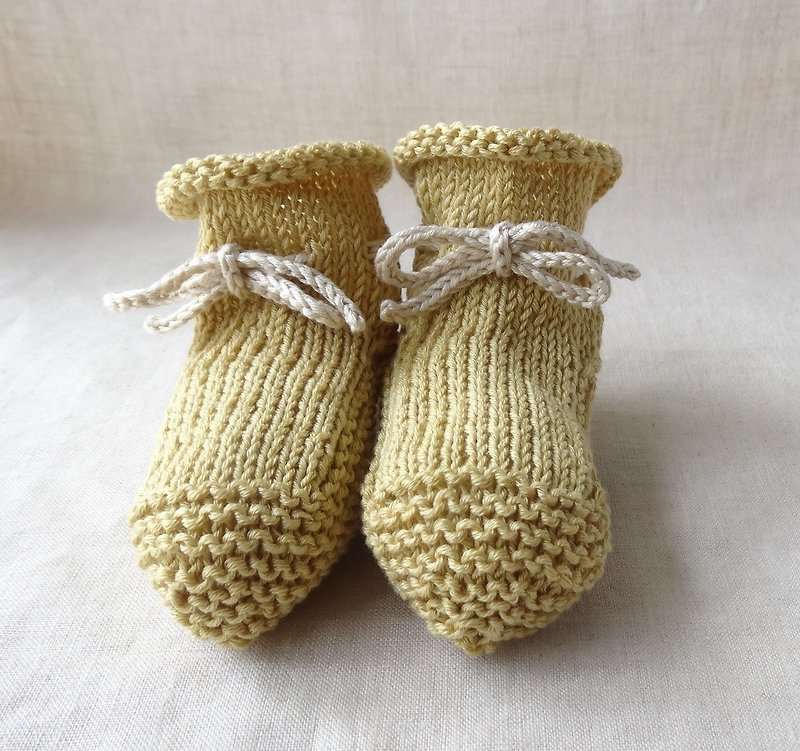 6M ~ ● Organic ● baby bootie Cotton 240 - รองเท้าเด็ก - ผ้าฝ้าย/ผ้าลินิน 