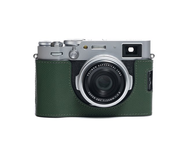 対応機種：FUJIFILM X100VI ハンドグリップレザーカメラベースケース