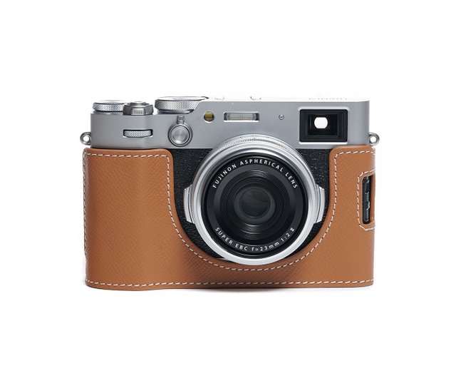 対応機種：FUJIFILM X100VI ハンドグリップレザーカメラベース