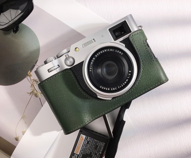 FUJIFILM X100S（本革ケース・ハンドグリップ・フード・フィルター付） Amazon | 本革カメラハーフケースカバー ハンドグリップ付き