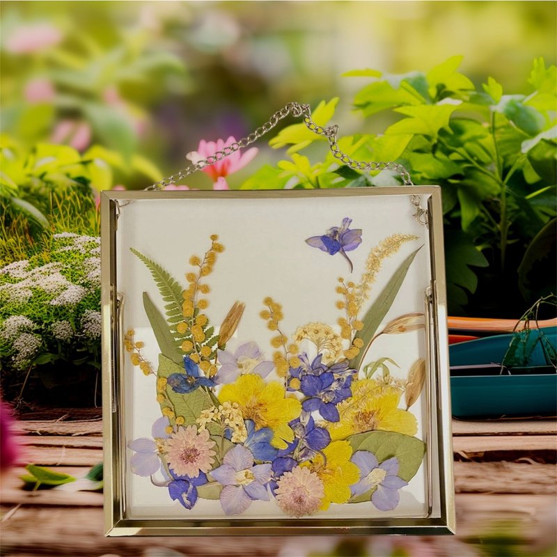 押花相框/ 押花裝飾/花擺設/押花禮物/ 居家小物/送禮 - 擺飾/家飾品 - 植物．花 多色
