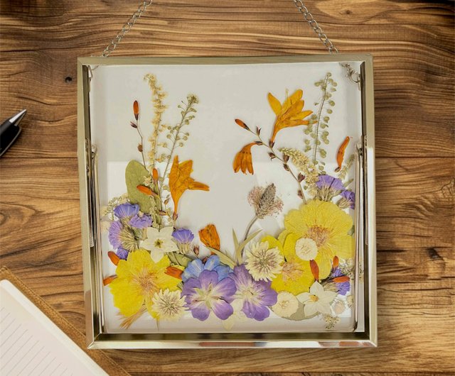 押し花フォトフレーム/押し花飾り/花飾り/押し花ギフト/家庭用品 押し花フォトフレーム/押し花飾り/花飾り/押し花ギフト/家庭用品