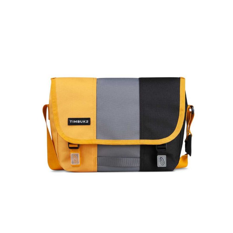 TIMBUK2 CLASSIC MESSENGER ECO Classic Messenger Bag XS - Yellow Gray Black Color Matching - กระเป๋าแมสเซนเจอร์ - วัสดุอื่นๆ หลากหลายสี