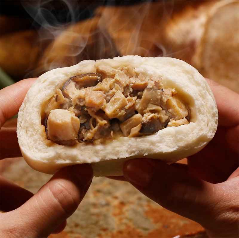 【蒸屋】鮮筍香菇肉包 | 3顆/袋 - 水餃/滷味/熟食 - 新鮮食材 