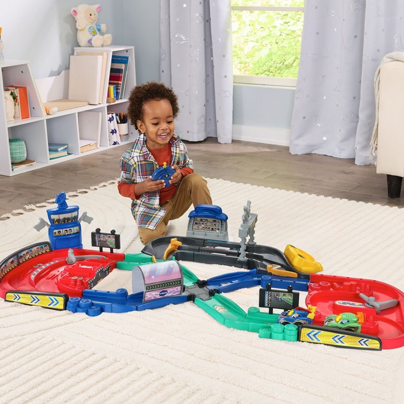Vtech　嘟嘟車系列-競速遙控賽車軌道組 - 寶寶/兒童玩具/玩偶 - 塑膠 
