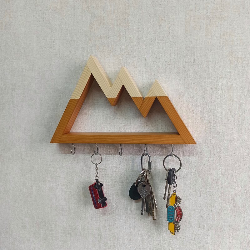 Key rack Cascade Mountains (with natural tops) - 衣架/衣帽架/掛勾 - 木頭 