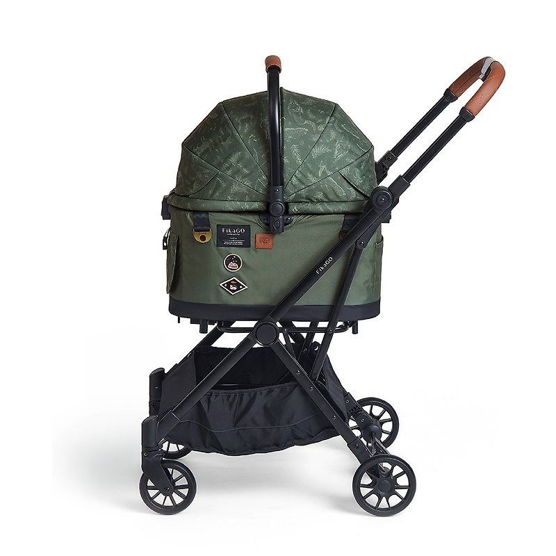 FLYTTA Plus | Detachable Carrier | Multifunction Pet Travel System | Oslo Green - Pet Carriers - Other Materials 