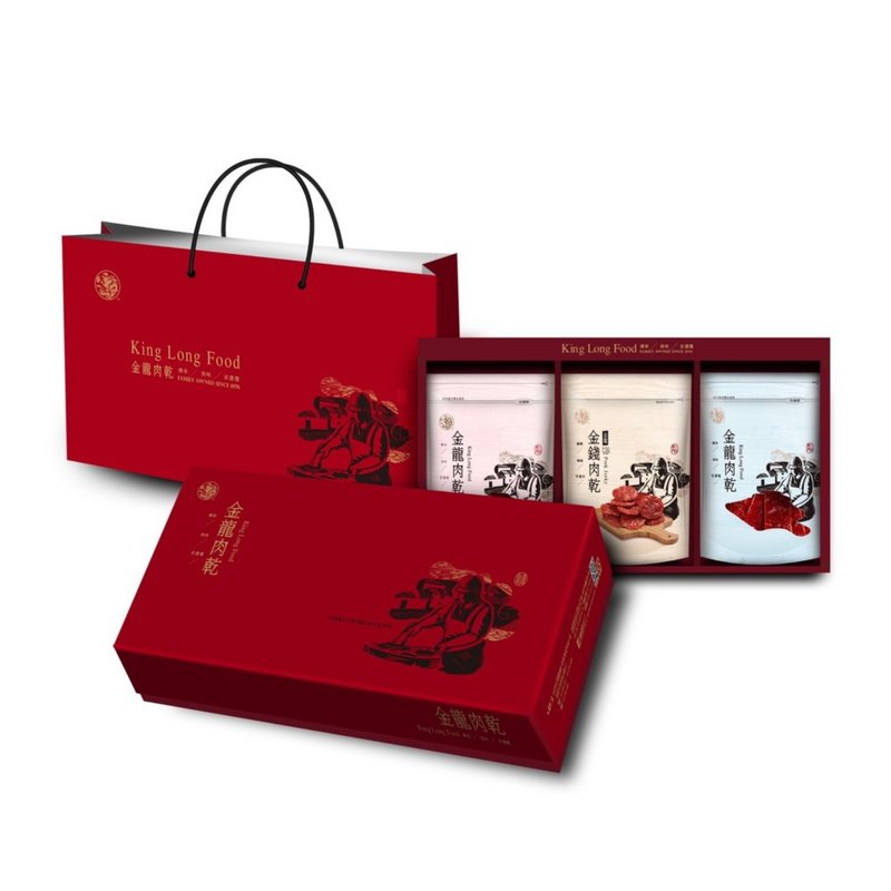 好禮B組合 蒜味金錢肉乾180g黑胡椒金肉條180g本地牛肉乾180g - 肉乾/肉鬆 - 新鮮食材 