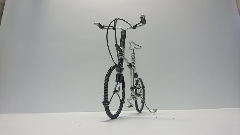 鋁線腳踏車-摺疊車A款(附PVC包裝盒) - 公仔模型 - 鋁合金 
