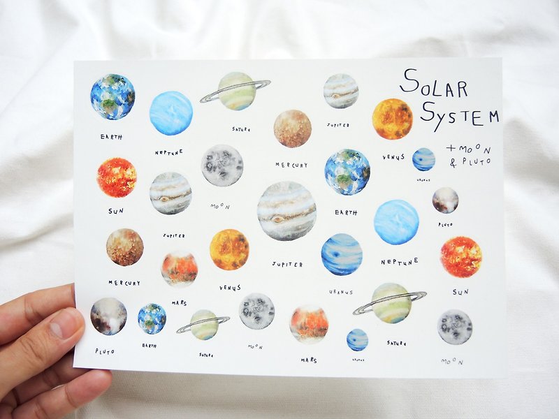 SOLAR  SYSTEM  STICKER - Stickers - Waterproof Material Multicolor