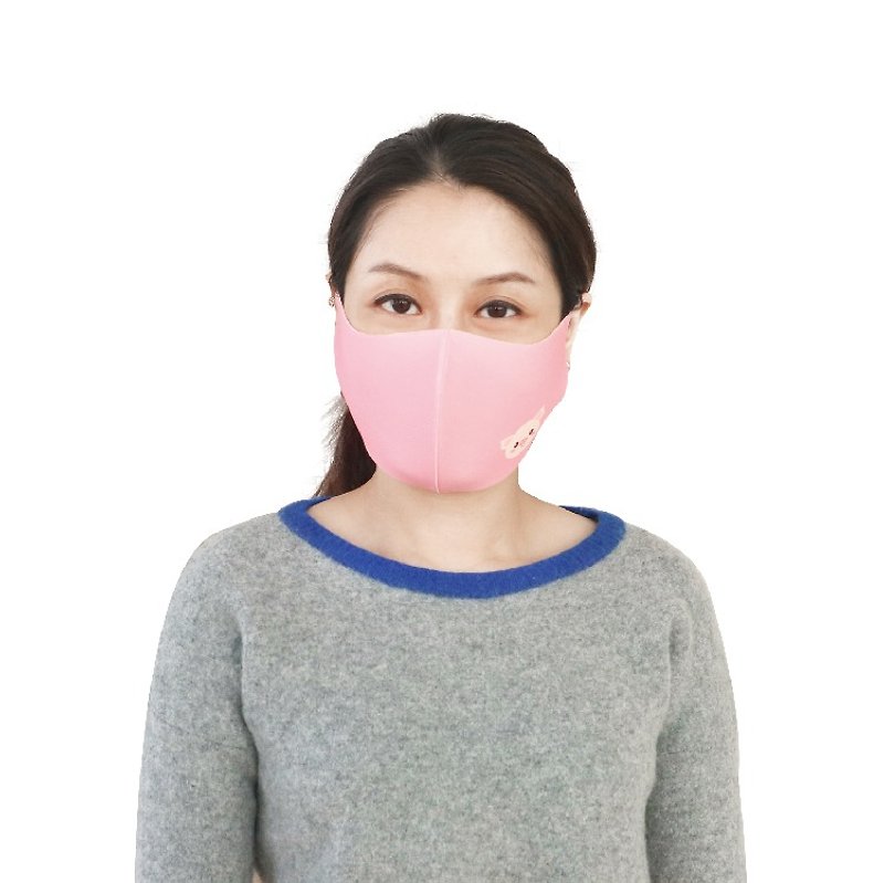 ｜莓果小豬-S｜動物園-3D立體透氣口罩 - 口罩/口罩收納套 - 其他材質 多色