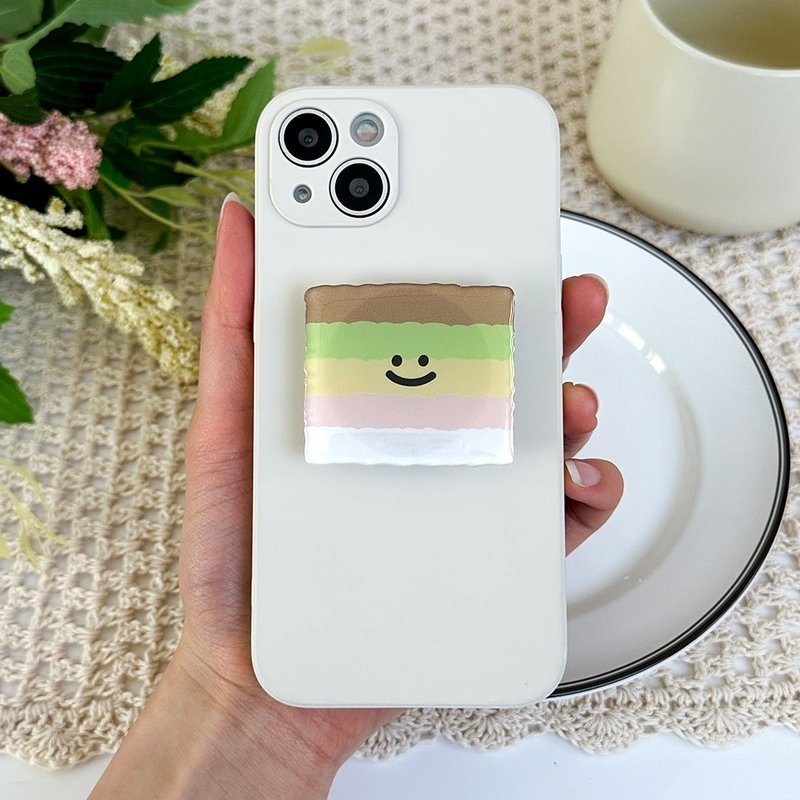 Smile rainbow rice cake grip smartphone acrylic smart tok - 手機配件 - 壓克力 多色